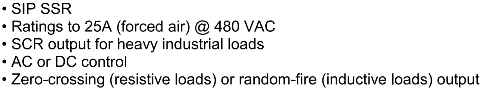 ממסרים מצב מוצק למגל מודפס CRYDOM SSR SPF